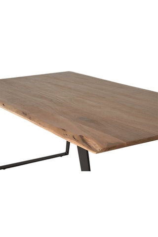 Table à manger - Naturel et noir