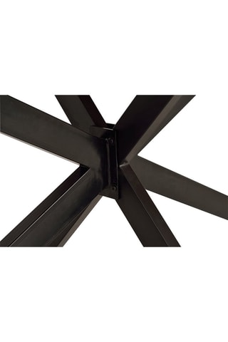 Table à manger - Naturel et noir