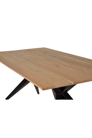 Table à manger - Naturel et noir