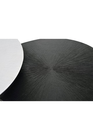 2 tables gigognes - Noir et blanc