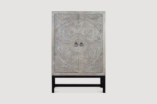 Armoire 2 portes - Naturel et noir