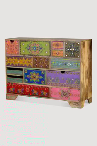 Commode 14 tiroirs - Naturel