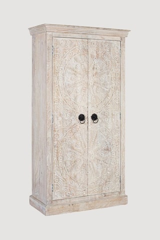 Armoire 2 portes en manguier - 90 x 166 x 40 cm