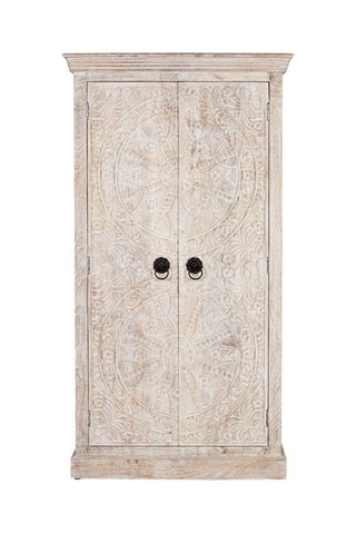 Armoire 2 portes en manguier - 90 x 166 x 40 cm