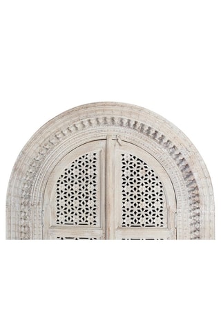 Armoire 2 portes - Blanc décapé