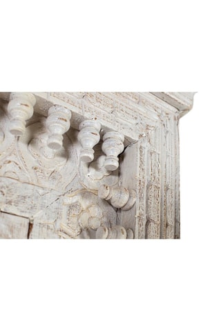 Armoire 2 portes - Blanc décapé