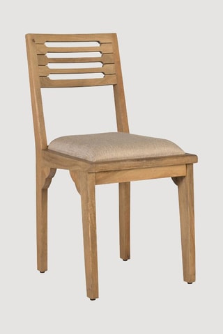 2 chaises en manguier massif - 48 x 88 x 55 cm