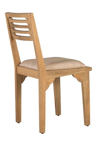 2 chaises en manguier massif - 48 x 88 x 55 cm