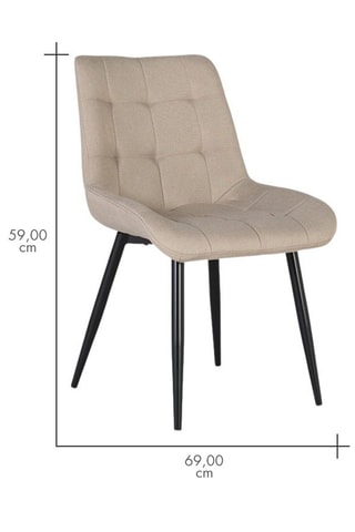 2 chaises - Beige