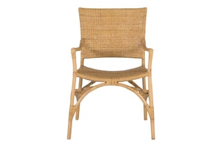 2 chaises en bambou - 54 x 54 x 85 cm