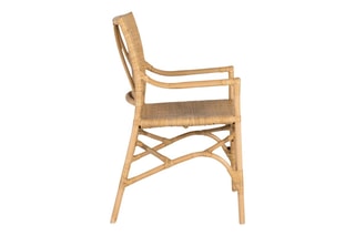 2 chaises en bambou - 54 x 54 x 85 cm