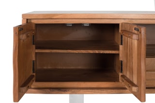 Meuble TV 4 portes - Naturel