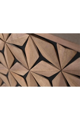 Meuble TV 2 portes - Naturel et noir