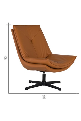 Fauteuil pivotant - Camel - En polyuréthane