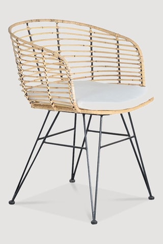 2 fauteuils - Naturel et noir