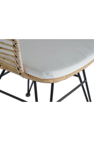 2 fauteuils - Naturel et noir