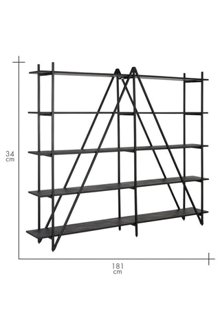 Bibliothèque - 220 x 181 x 34 cm