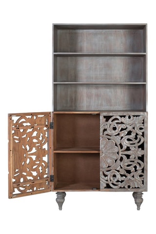 Bibliothèque en manguier - 90 x 180 x 34 cm