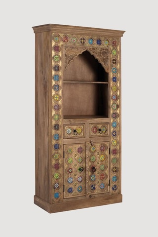 Bibliothèque en manguier - 90 x 180 x 40 cm