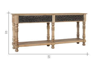 Console en manguier - 180 x 80 x 40 cm