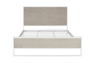 Lit - Blanc et beige