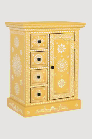 Commode 1 porte en manguier - 58 x 72 x 35 cm