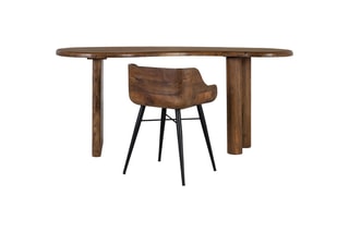 Tabouret de bar en teck - 45 x 70 x 40 cm