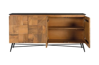 Buffet 4 portes en manguier - 170 x 85 x 40 cm