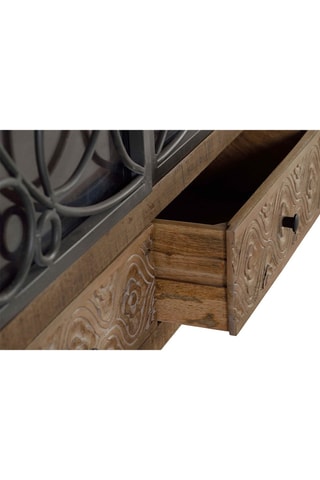 Buffet 2 portes Noir et marron