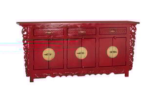 Buffet 6 portes - Rouge