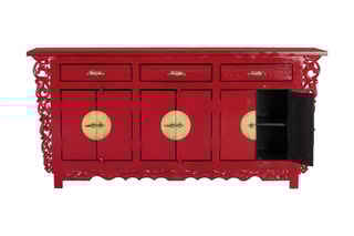 Buffet 6 portes - Rouge