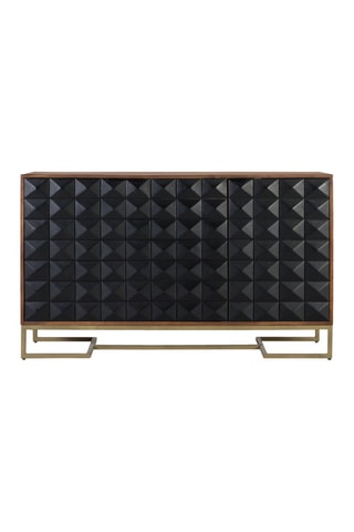 Buffet 3 portes en manguier - 80 x 135 x 40 cm