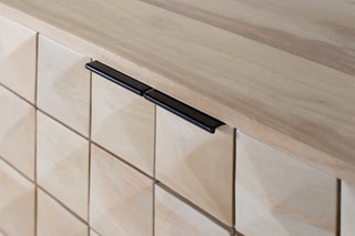 Buffet 4 portes en manguier - 80 x 180 x 40 cm