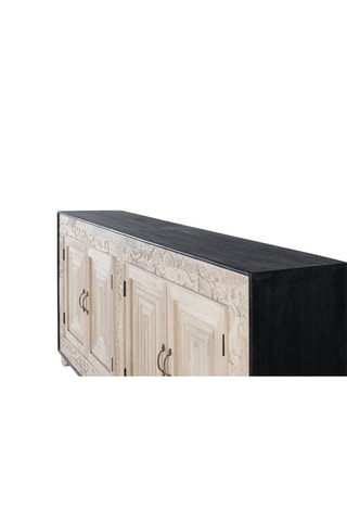 Buffet 4 portes en manguier massif - 195 x 95 x 41 cm 