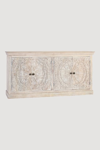 Buffet 4 portes en manguier - 180 x 40 x 90 cm