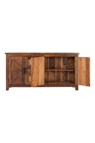 Buffet 4 portes en bois - 180 x 90 x 40 cm