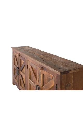 Buffet 4 portes en bois - 180 x 90 x 40 cm