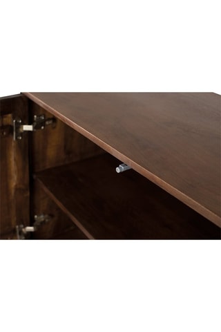 Buffet 4 portes en manguier - 80 x 180 x 46 cm