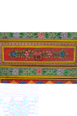 Buffet 3 portes - 
Naturel et rouge