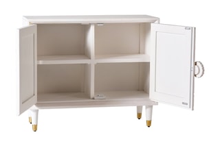 Buffet 2 portes - Naturel et blanc