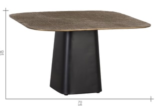 Table basse - Bronze et noir