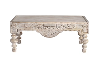 Table basse - Blanc vieilli