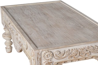 Table basse - Blanc vieilli