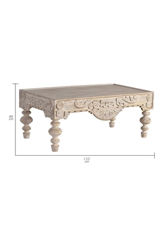 Table basse - Blanc vieilli