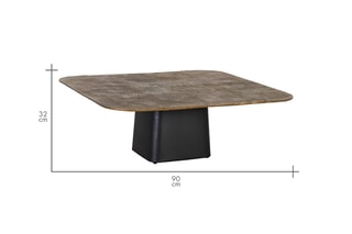 Table basse Bronze et noir