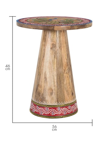 Table basse en manguier - 46 x 56 x 46 cm