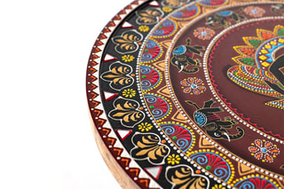 Table basse en manguier - 46 x 56 x 46 cm