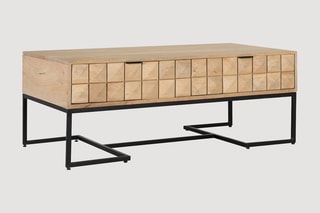 Table basse en manguier - 46 x 120 x 60 cm