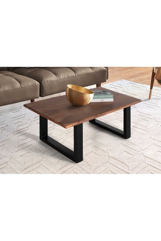 Table basse - Naturel et noir