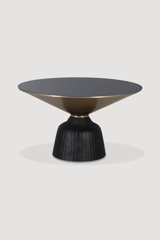 Table basse -  Noir et doré